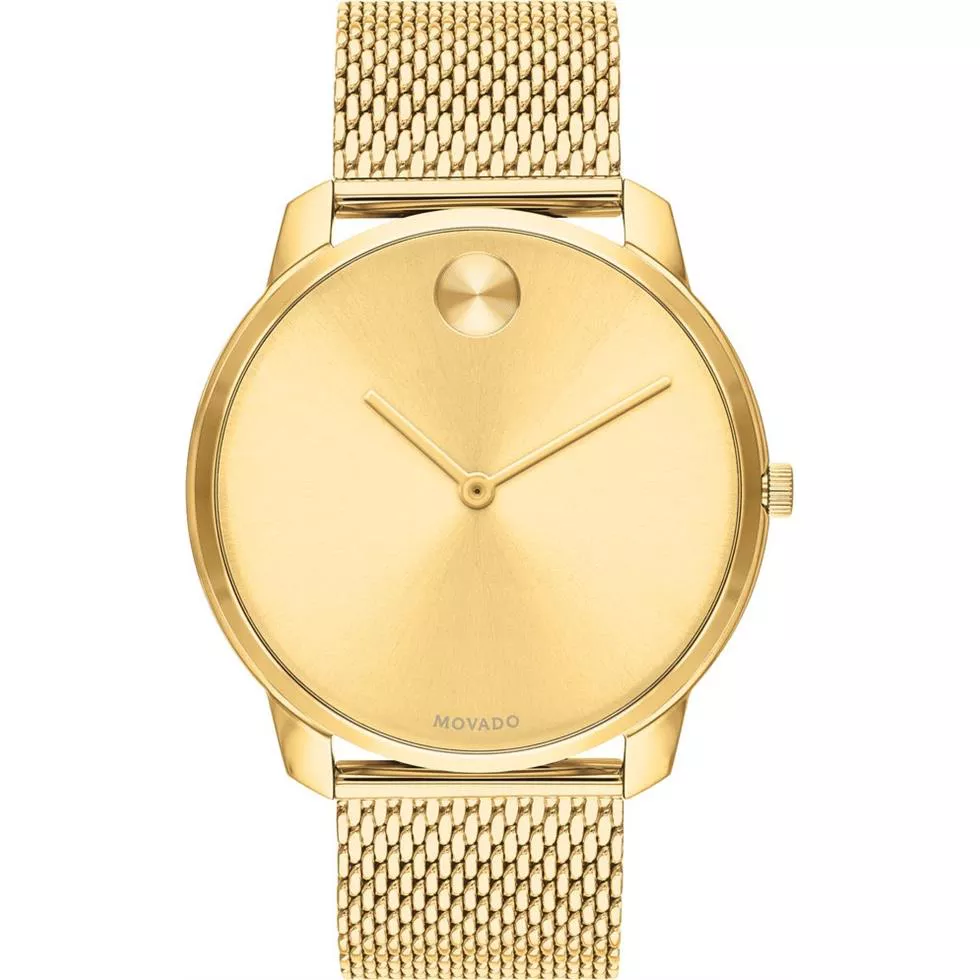 Movado BOLD Gold Ion-Plated Watch 42mm