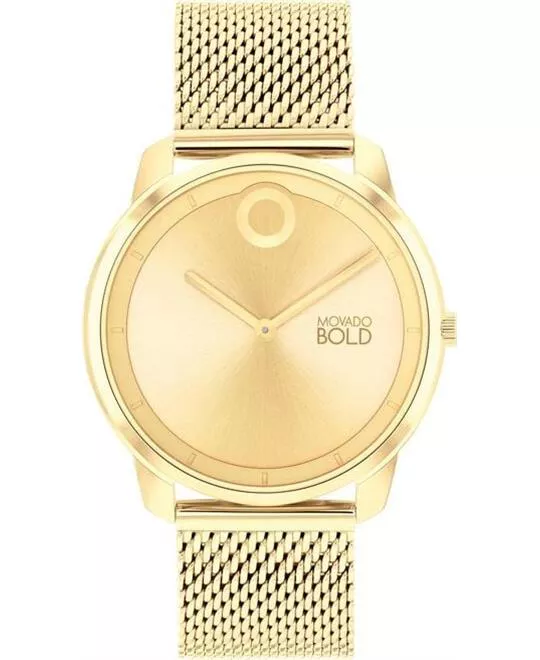 Movado Bold Gold-Tone Men's Watch 40mm