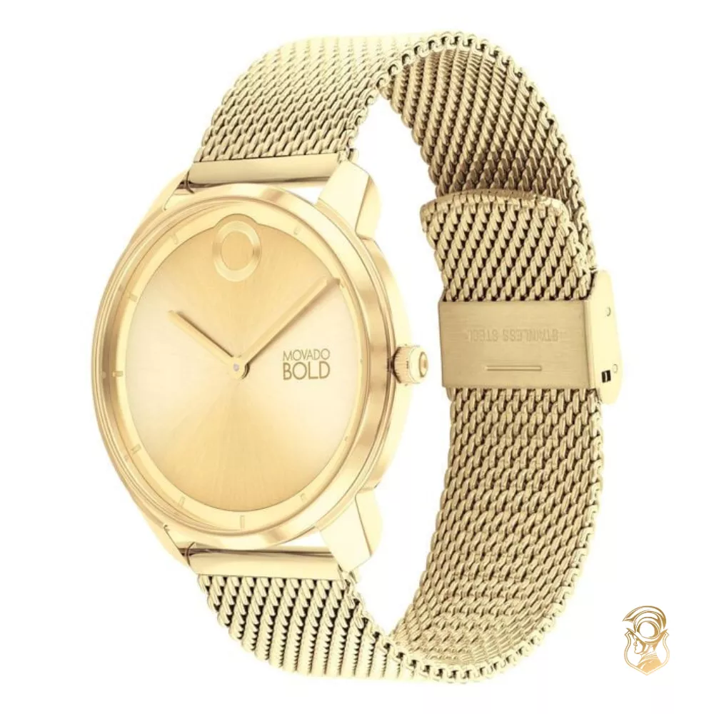 Movado Bold Gold-Tone Men's Watch 40mm