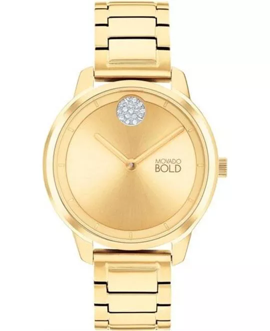 Movado Bold Gold-Tone Women's Watch 34mm