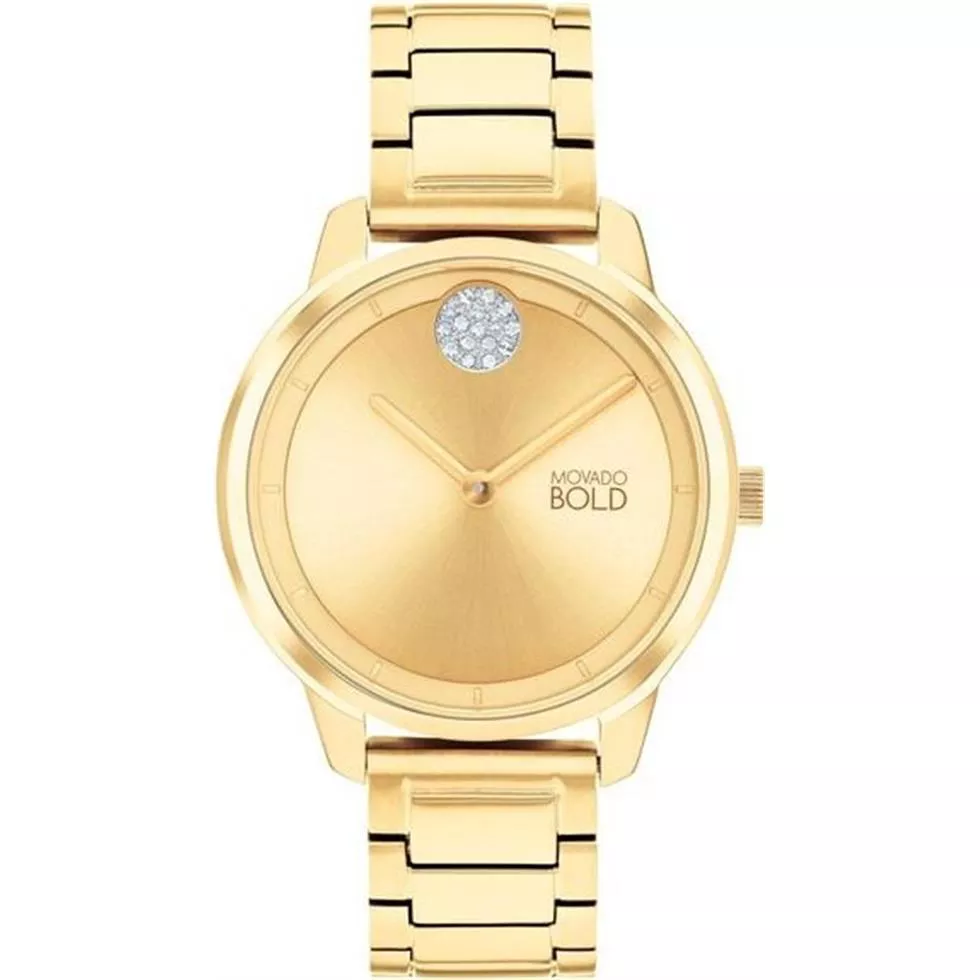 Movado Bold Gold-Tone Women's Watch 34mm