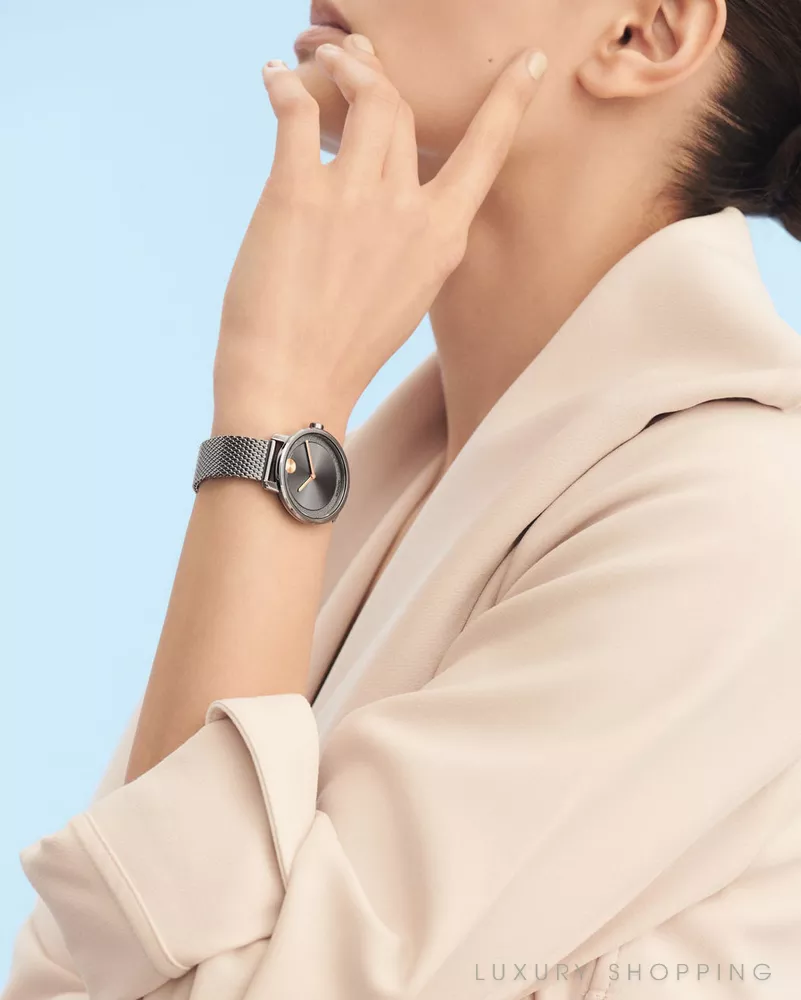 Movado BOLD Grey Ion-Plated Watch 34mm