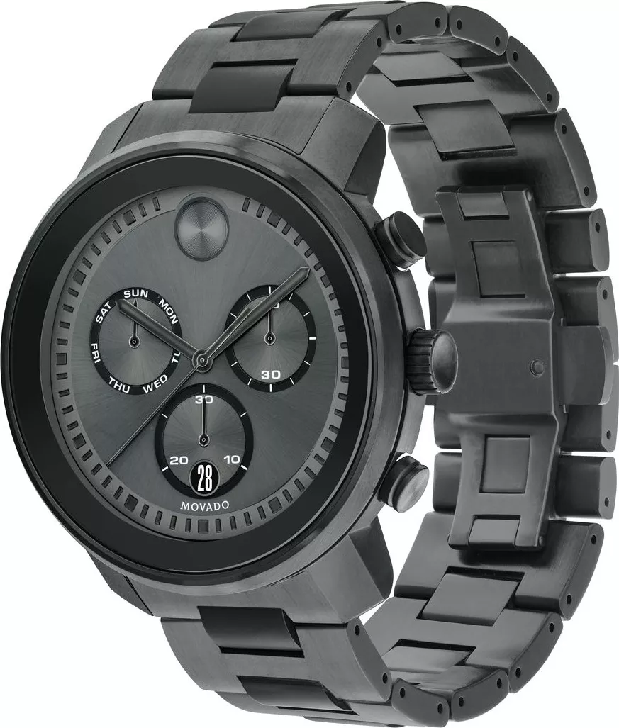 Movado Bold Gunmetal Watch 48mm