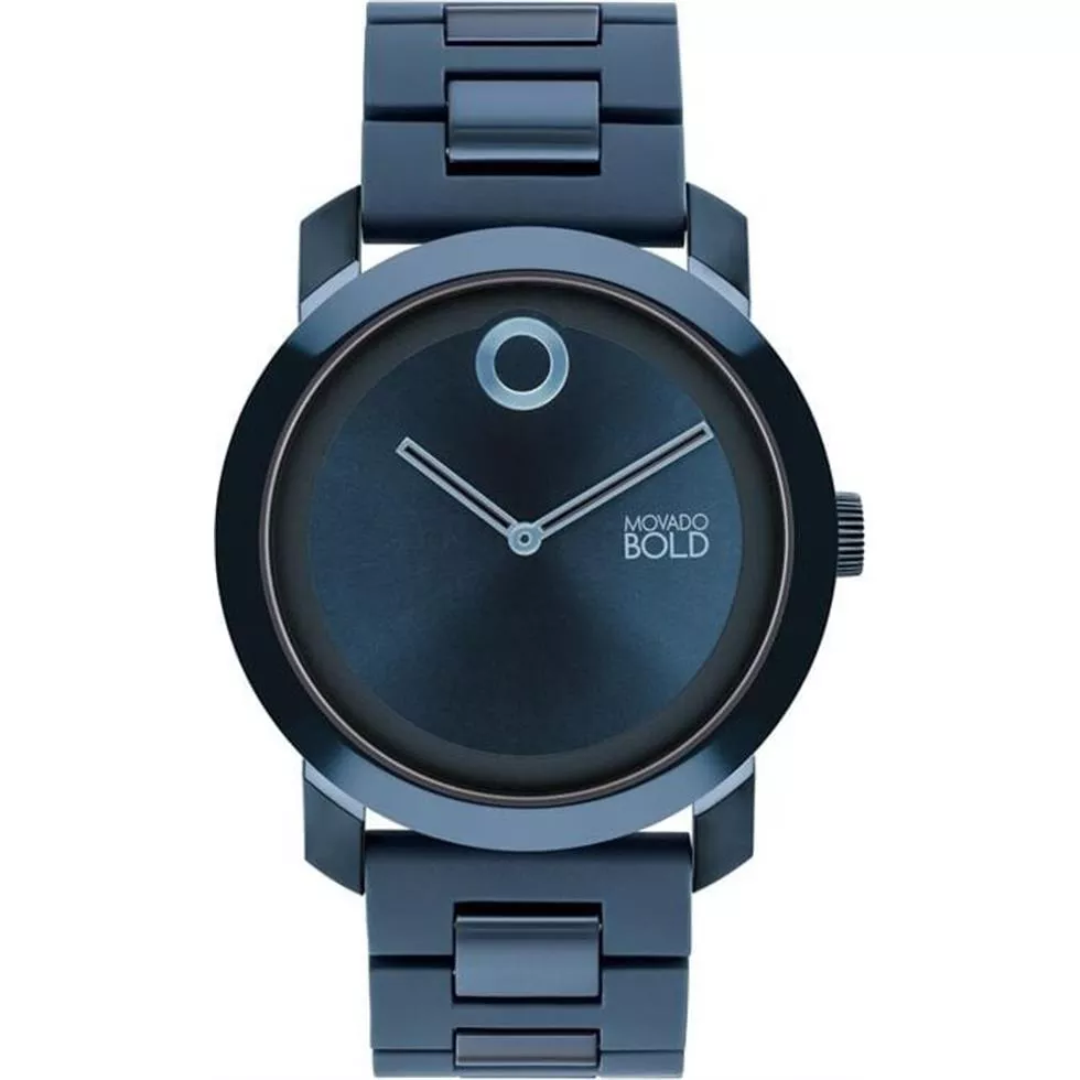 Movado Bold Impulse Blue-Tone Watch 42mm