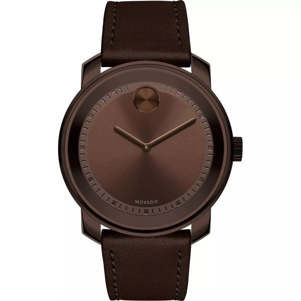 Movado BOLD Large Brown Watch 42.5mm 