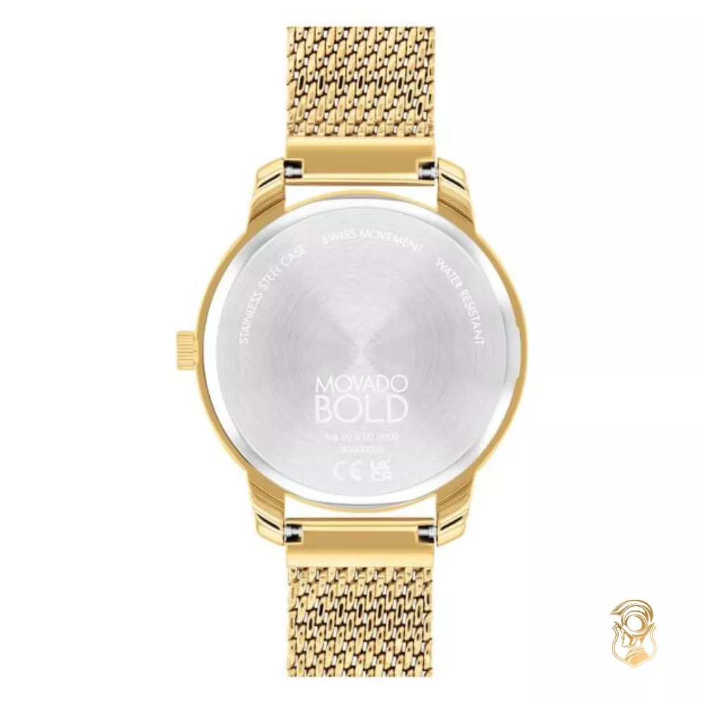 Movado Bold Mesh Gold-Tone Women's Watch 34mm