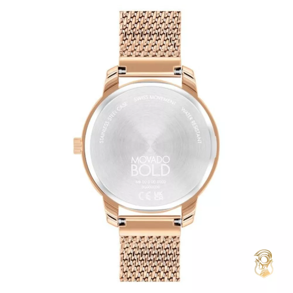 Movado Bold Mesh Rose Gold-Tone Women's Watch 34mm