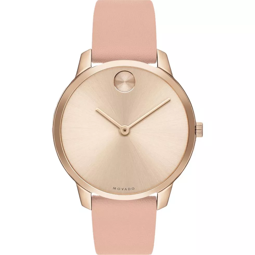 Movado Bold Pale Rose Gold Watch 35mm