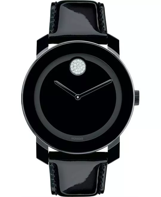 Movado Bold Patent Swiss Watch 42mm