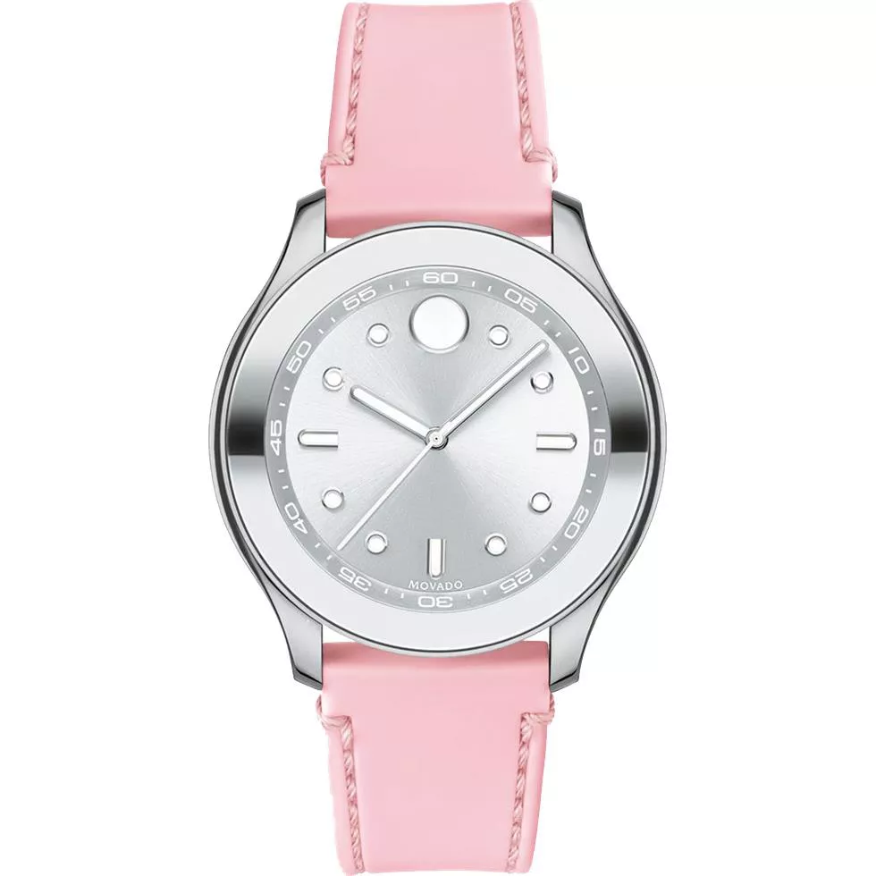 Movado Bold Pink Silicone Watch 38mm