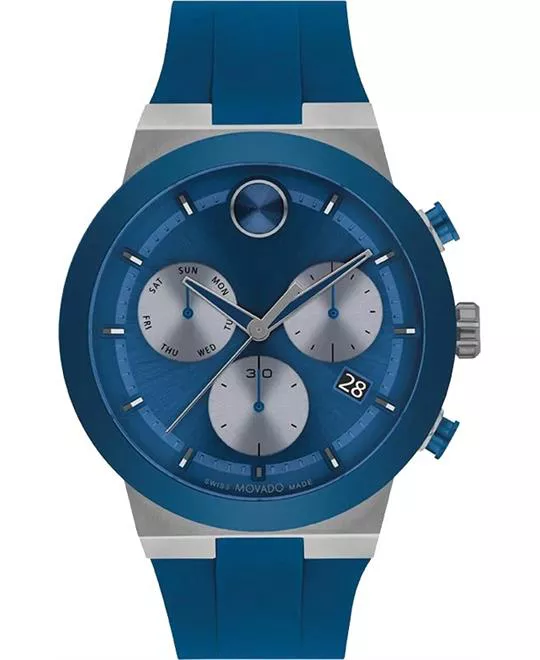 Movado Bold Fusion Chronograph Blue Watch 44mm