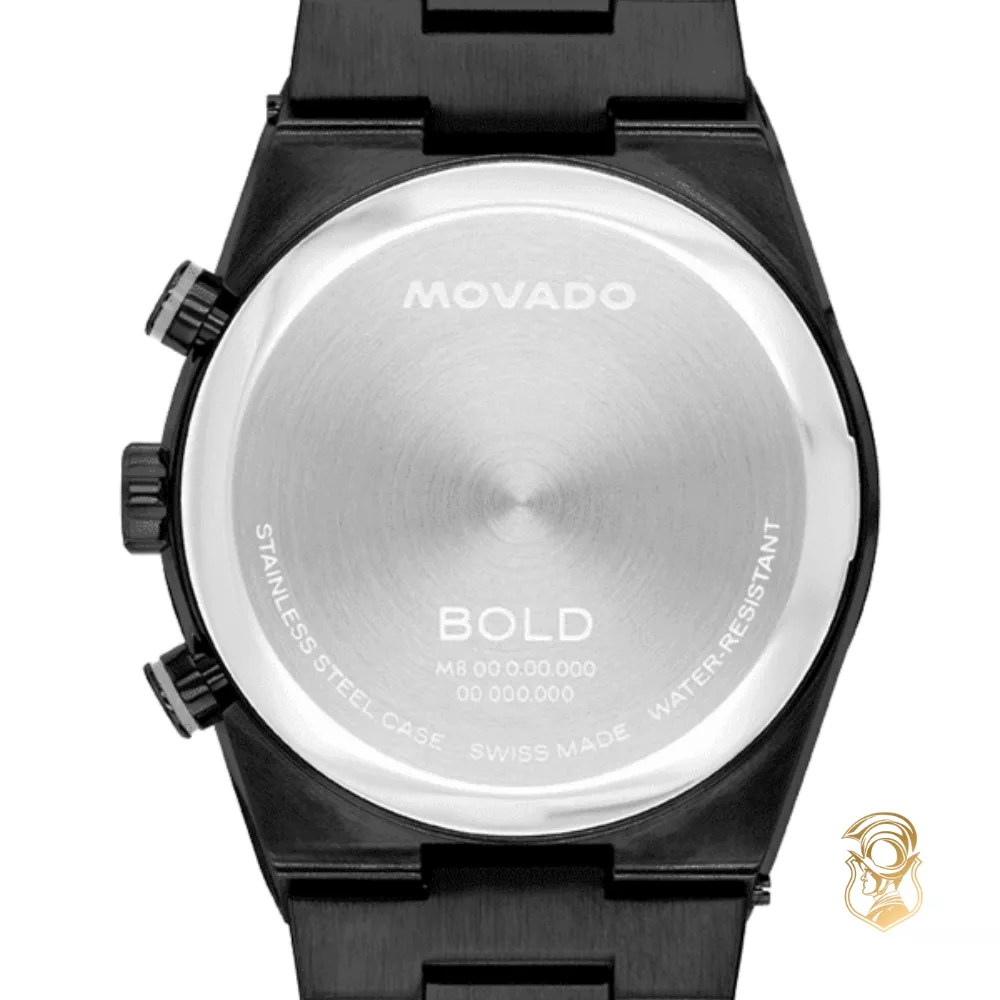 Movado Bold Quest Chronograph Quartz Rose Gold Dial Watch 42mm