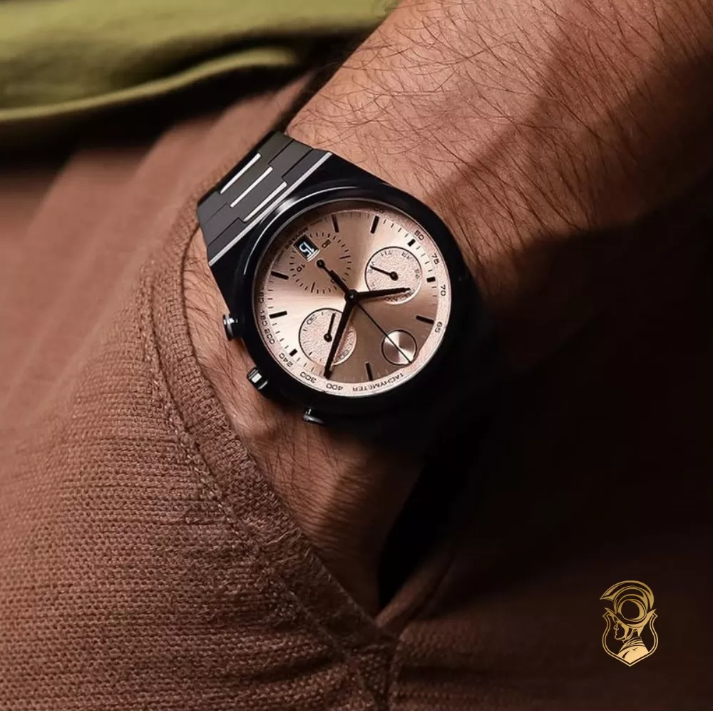 Movado Bold Quest Chronograph Quartz Rose Gold Dial Watch 42mm