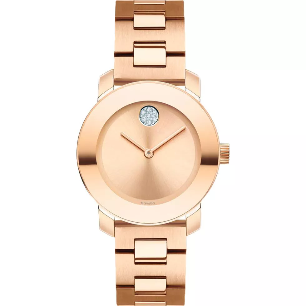 Movado Bold Rose Gold Watch 30mm