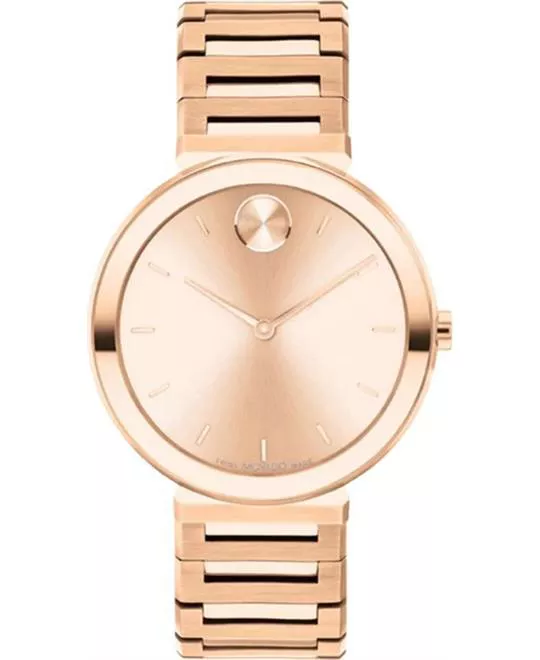 Movado Bold Rose Gold Watch 34mm