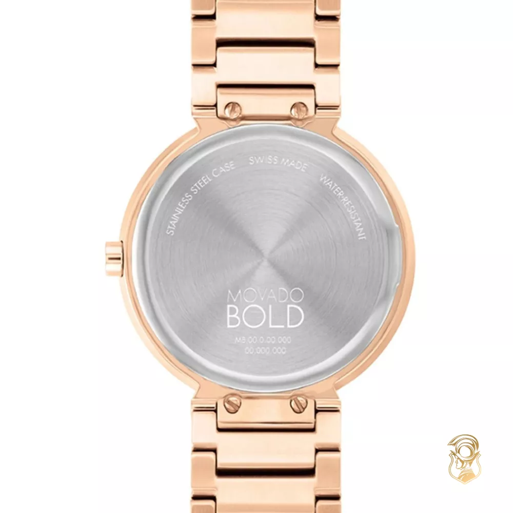 Movado Bold Rose Gold Watch 34mm