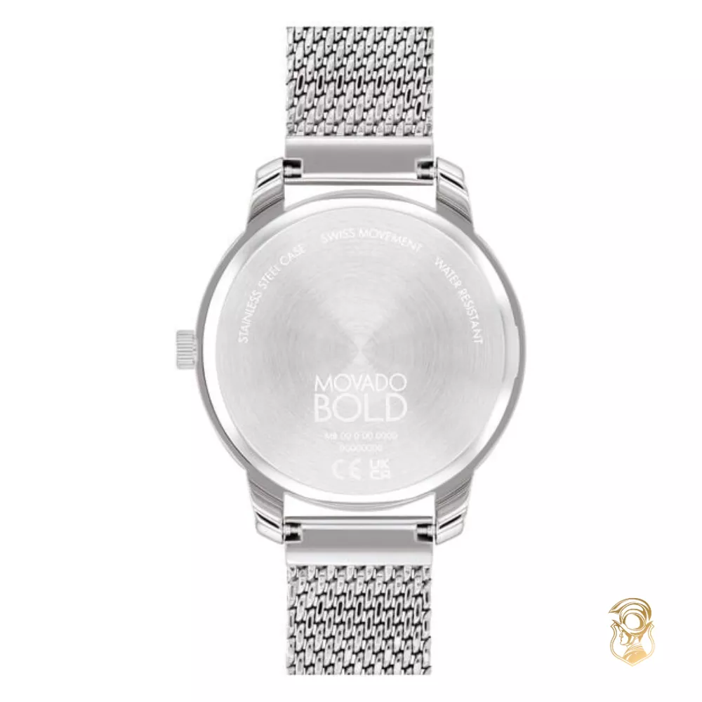 Movado Bold Mesh Silver-Tone Women's Watch 34mm