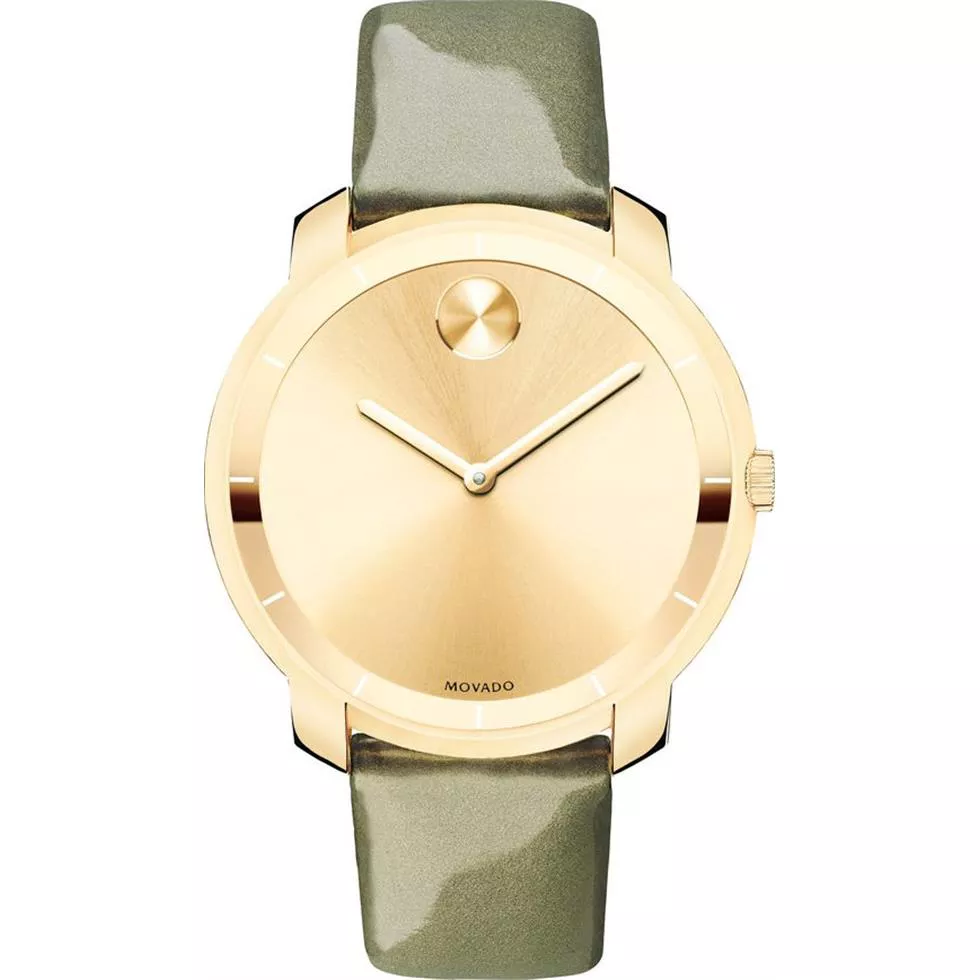 MOVADO Bold Sunray Dial Green Laides Watch 36mm
