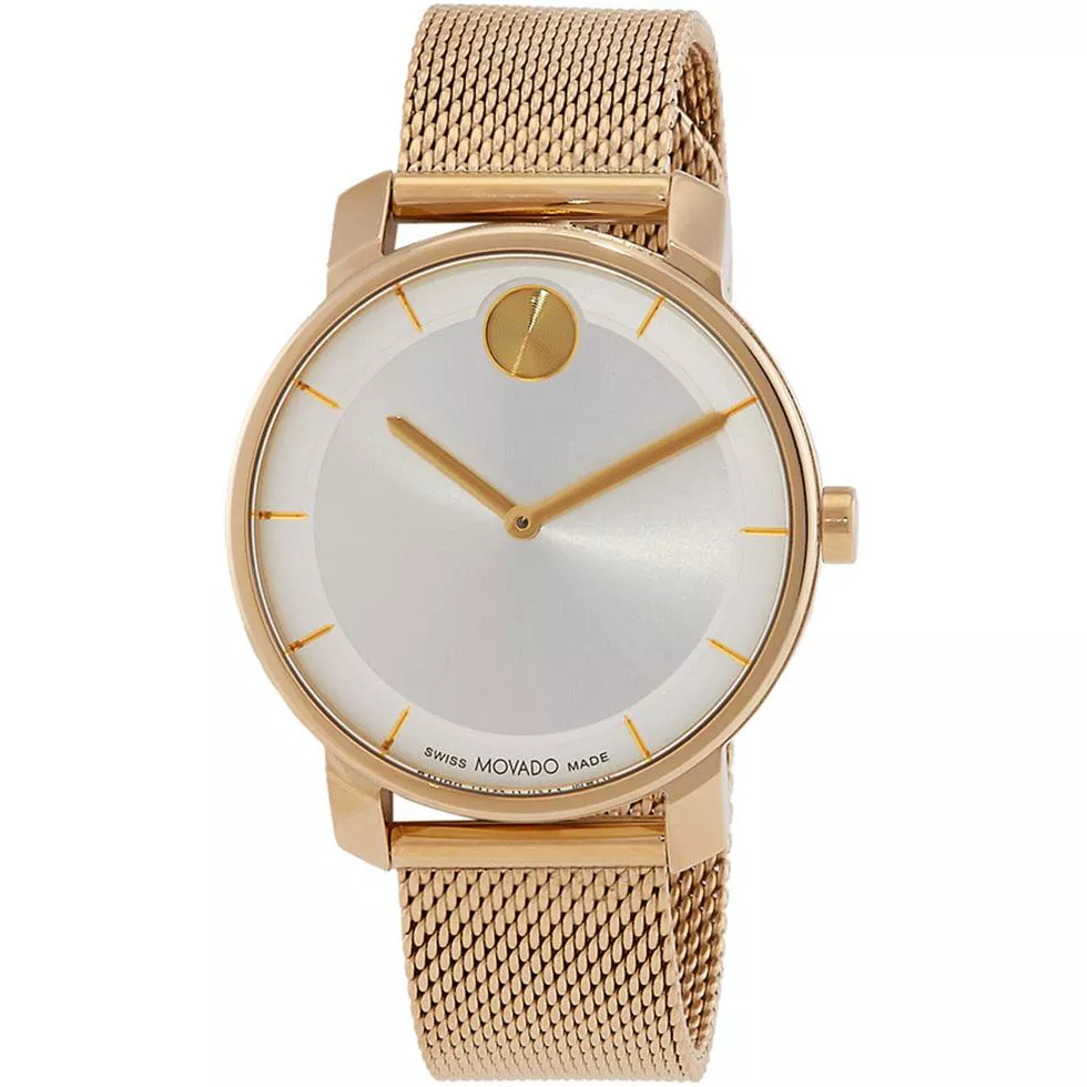 Movado Bold Sunray Dial Watch 34mm