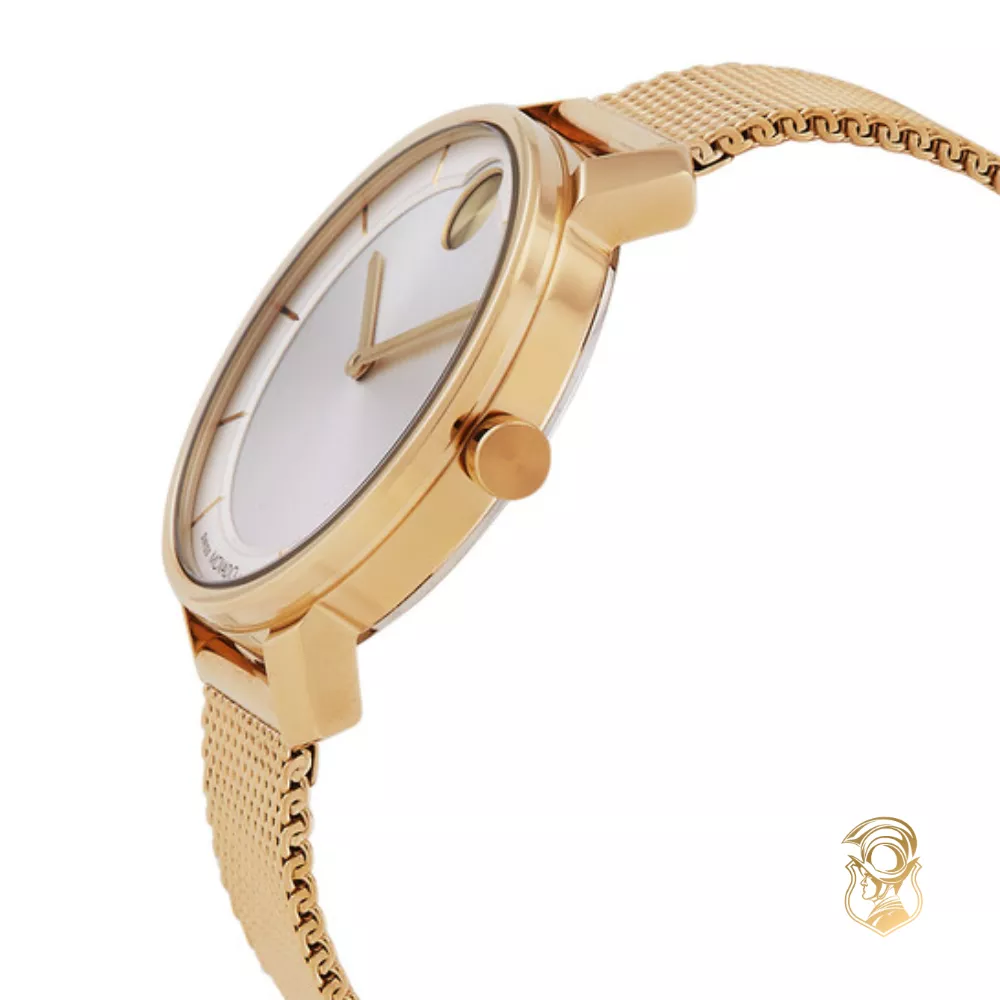 Movado Bold Sunray Dial Watch 34mm