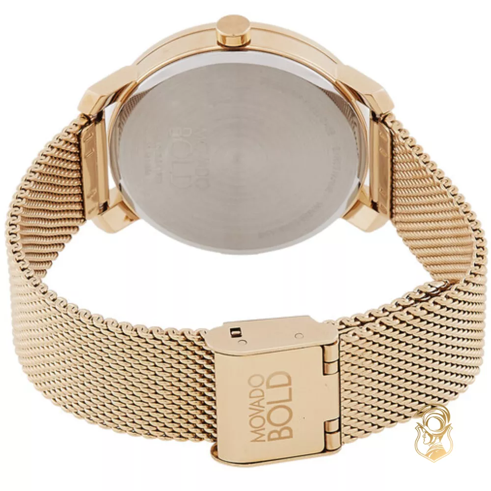 Movado Bold Sunray Dial Watch 34mm