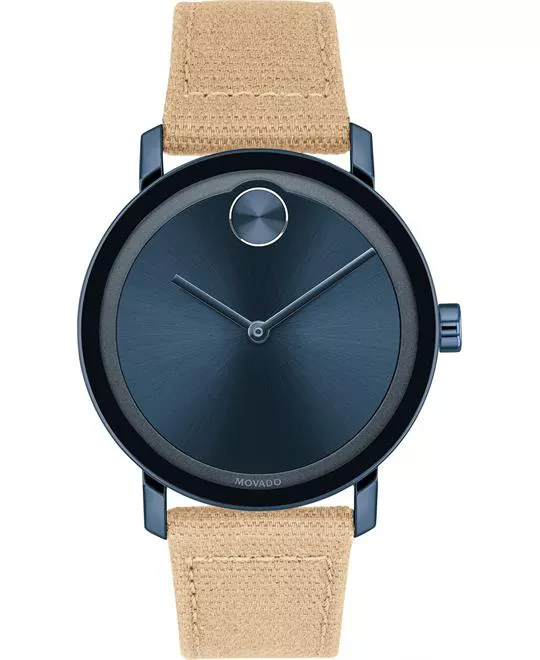 Movado Bold Evolution Swiss Waxed Canvas 40mm