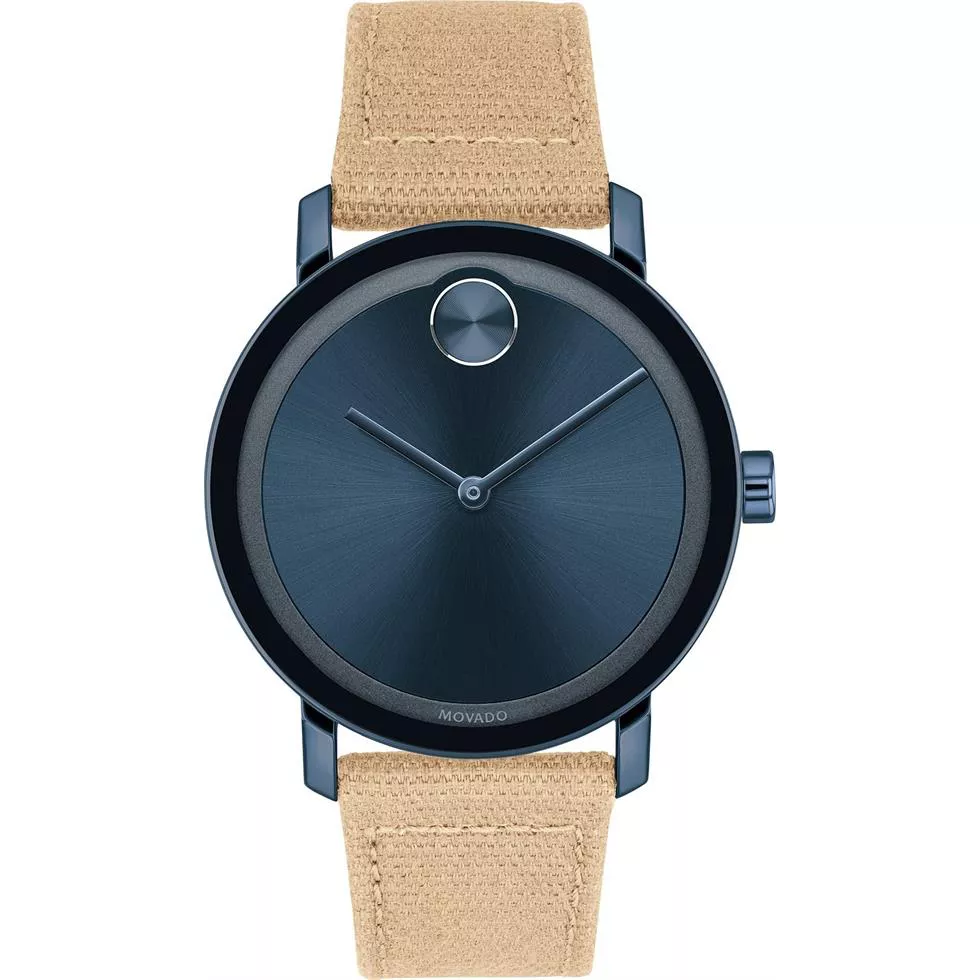 Movado Bold Evolution Swiss Waxed Canvas 40mm