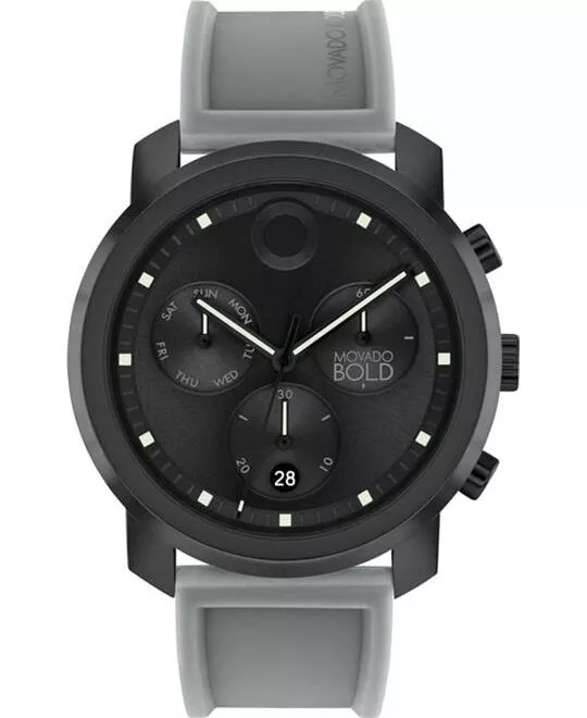 Movado Bold Trend Black-Tone Chronograph Watch 44mm