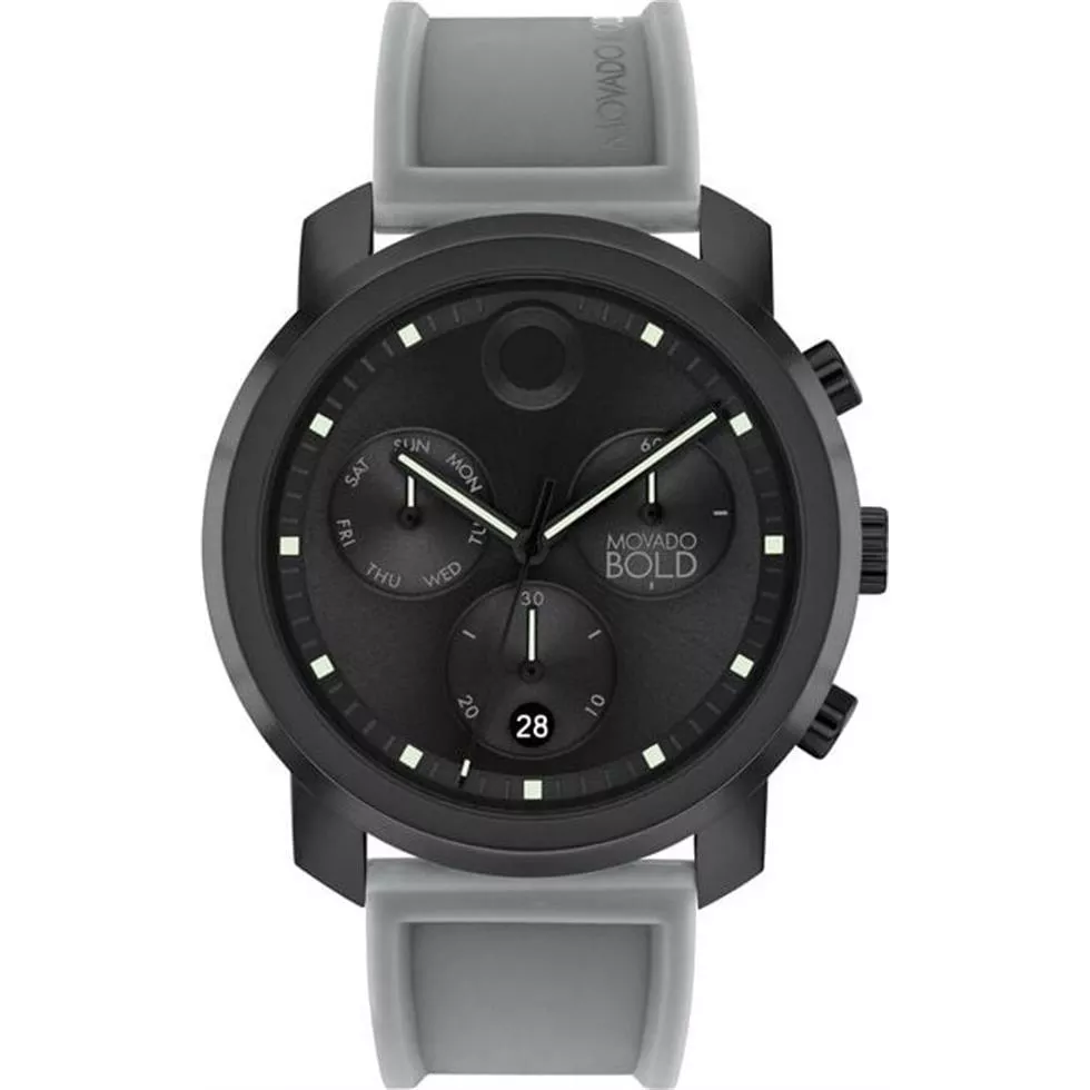 Movado Bold Trend Black-Tone Chronograph Watch 44mm