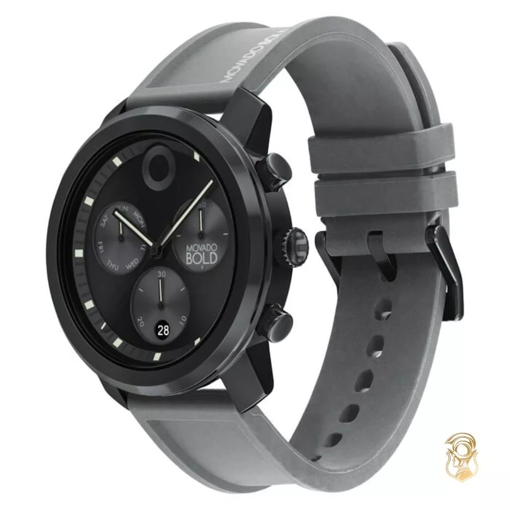 Movado Bold Trend Black-Tone Chronograph Watch 44mm