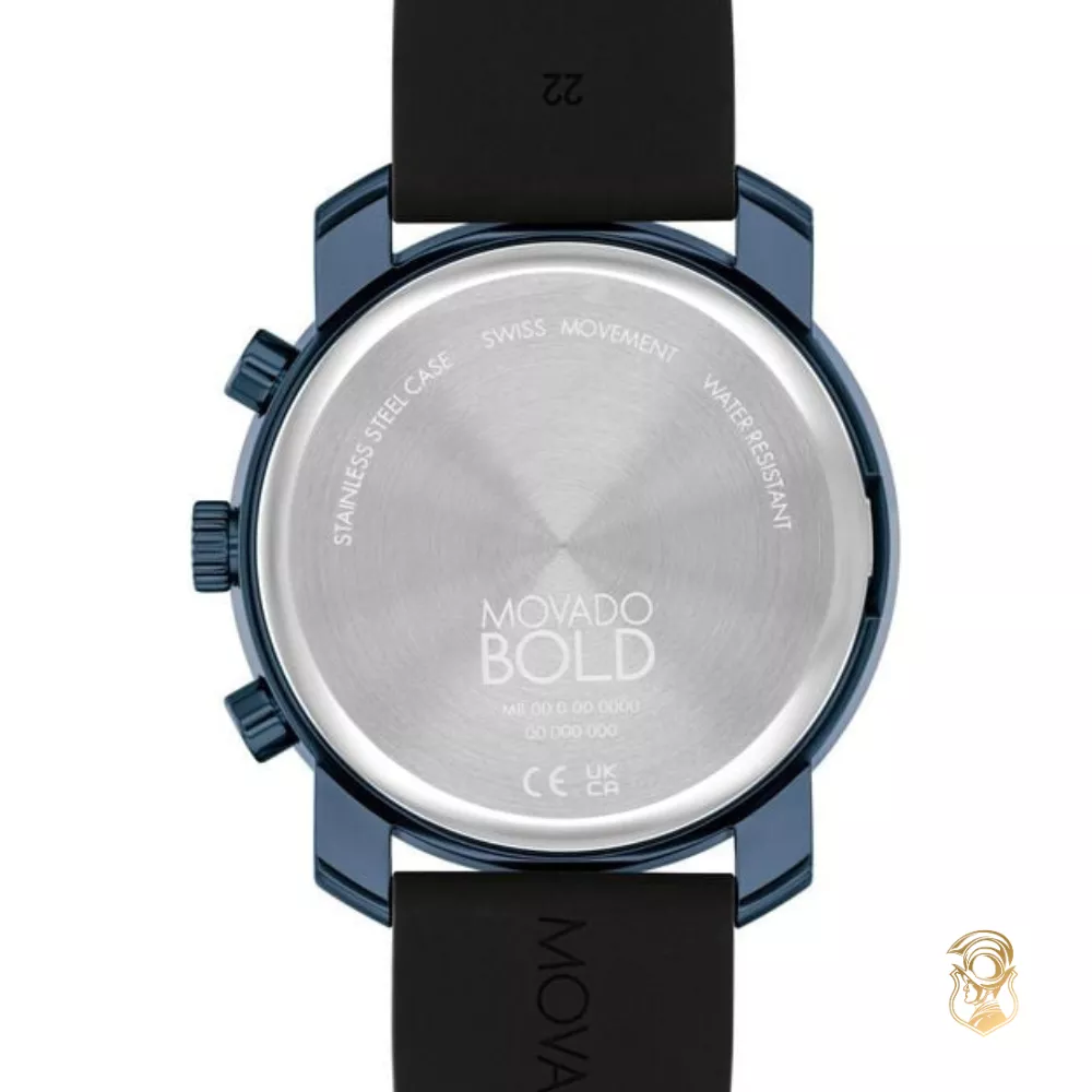 Movado Bold Trend Blue-Tone Chronograph Watch 44mm