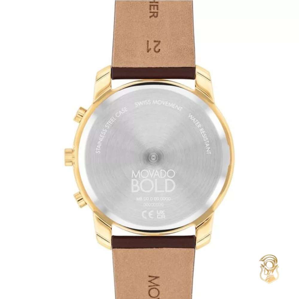 Movado Bold Trend Element Gold-Tone Chronograph Watch 42mm