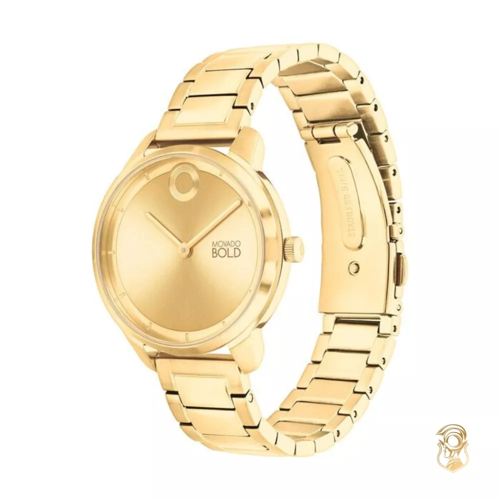 Movado Bold Trend Element Gold-Tone Watch 34mm