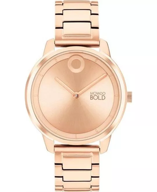 Movado Bold Trend Element Rose Gold-Tone Watch 34mm