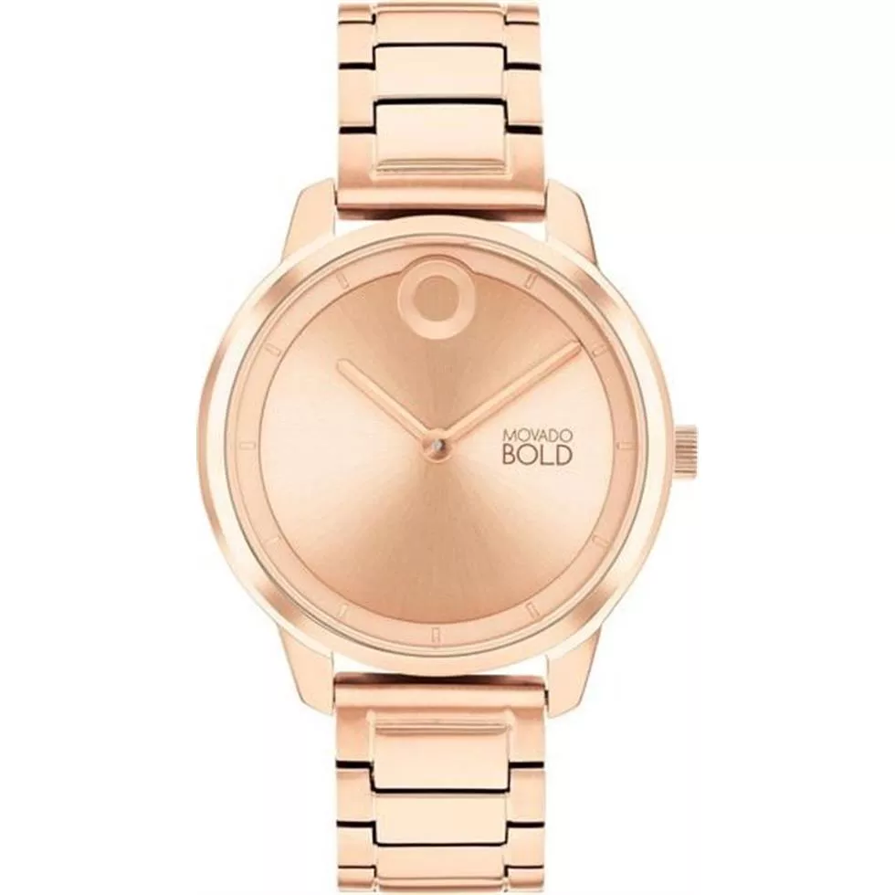 Movado Bold Trend Element Rose Gold-Tone Watch 34mm