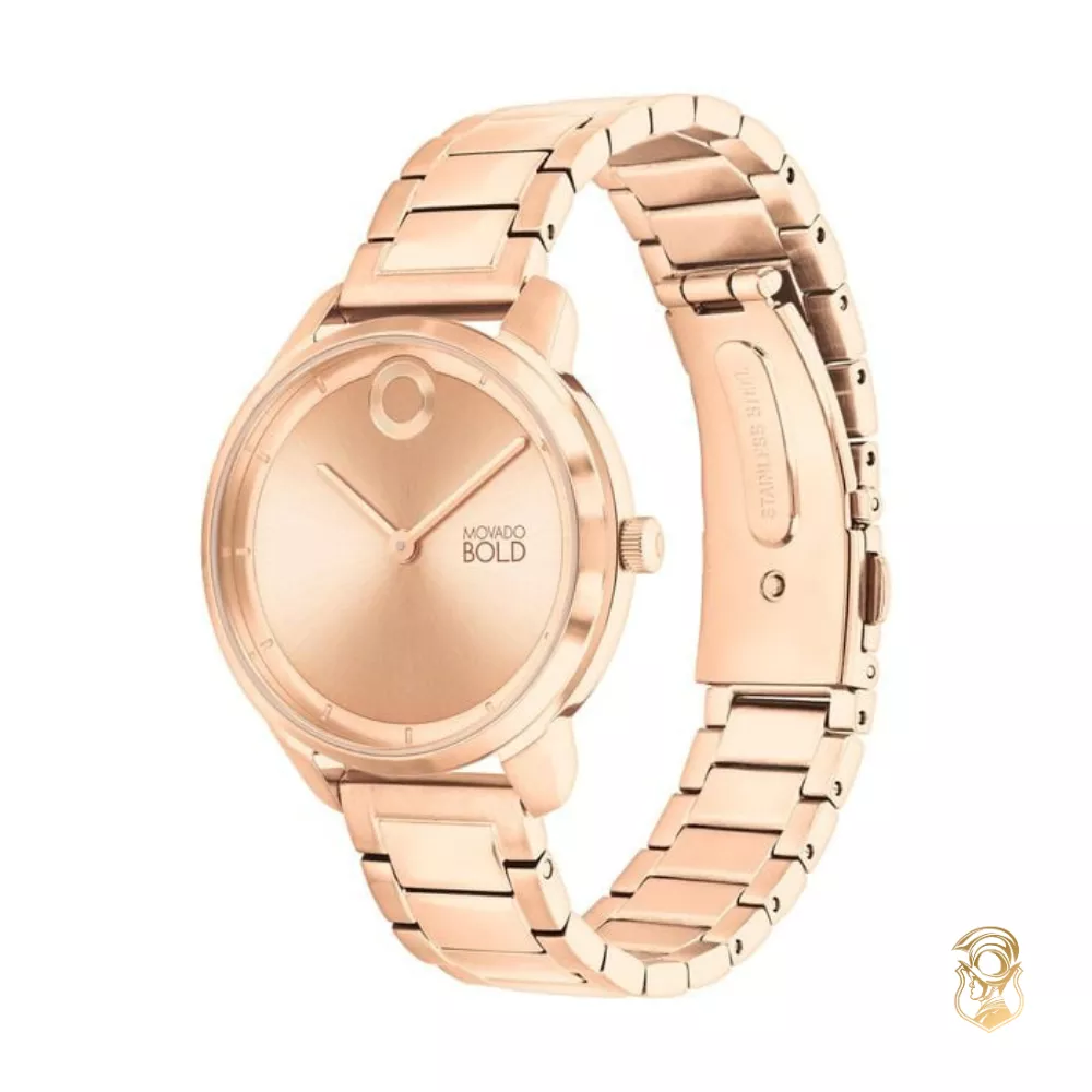 Movado Bold Trend Element Rose Gold-Tone Watch 34mm