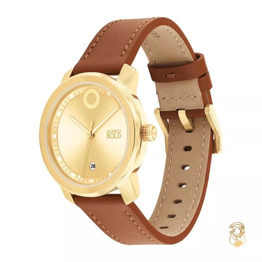 Movado Bold Trend Gold-Tone Watch 36mm 