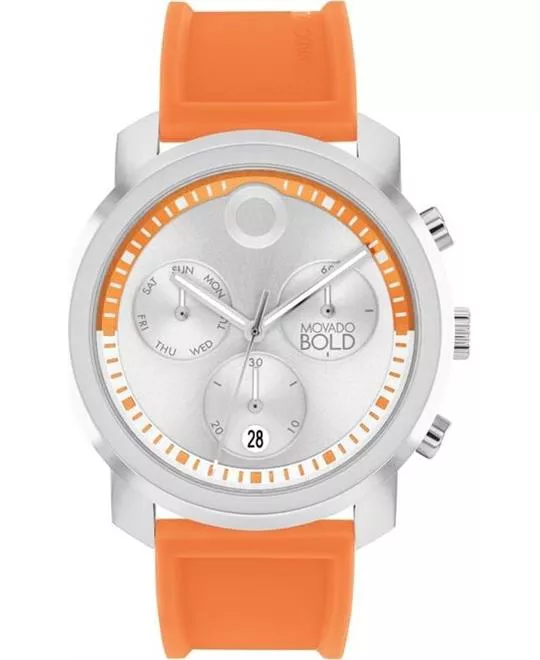 Movado Bold Trend Orange-Tone Chronograph Watch 44mm