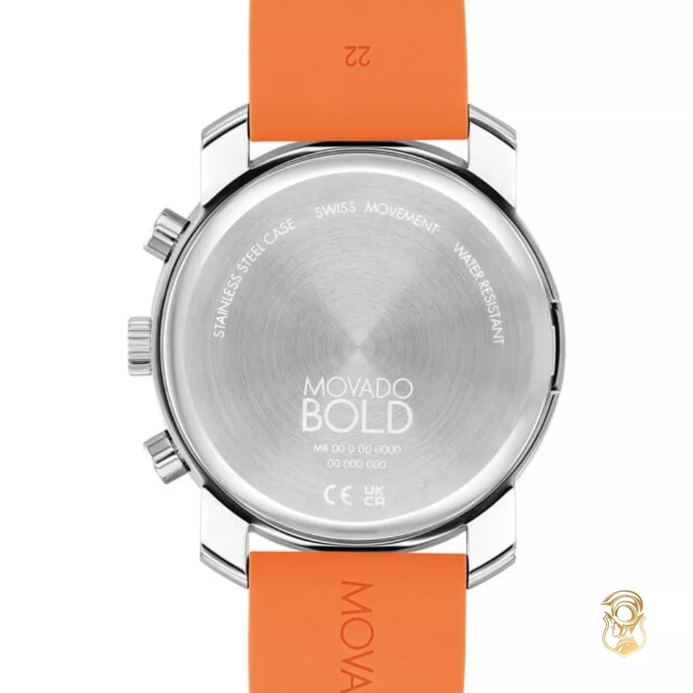 Movado Bold Trend Orange-Tone Chronograph Watch 44mm