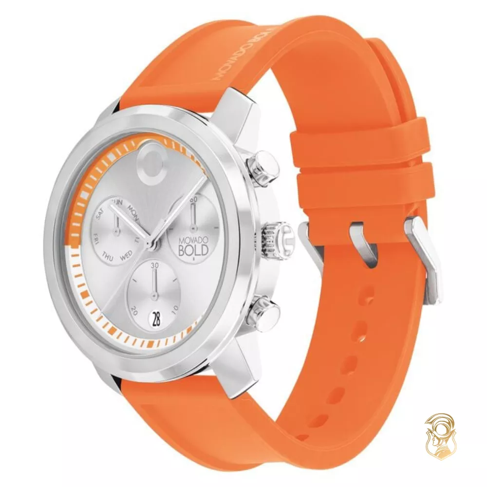 Movado Bold Trend Orange-Tone Chronograph Watch 44mm