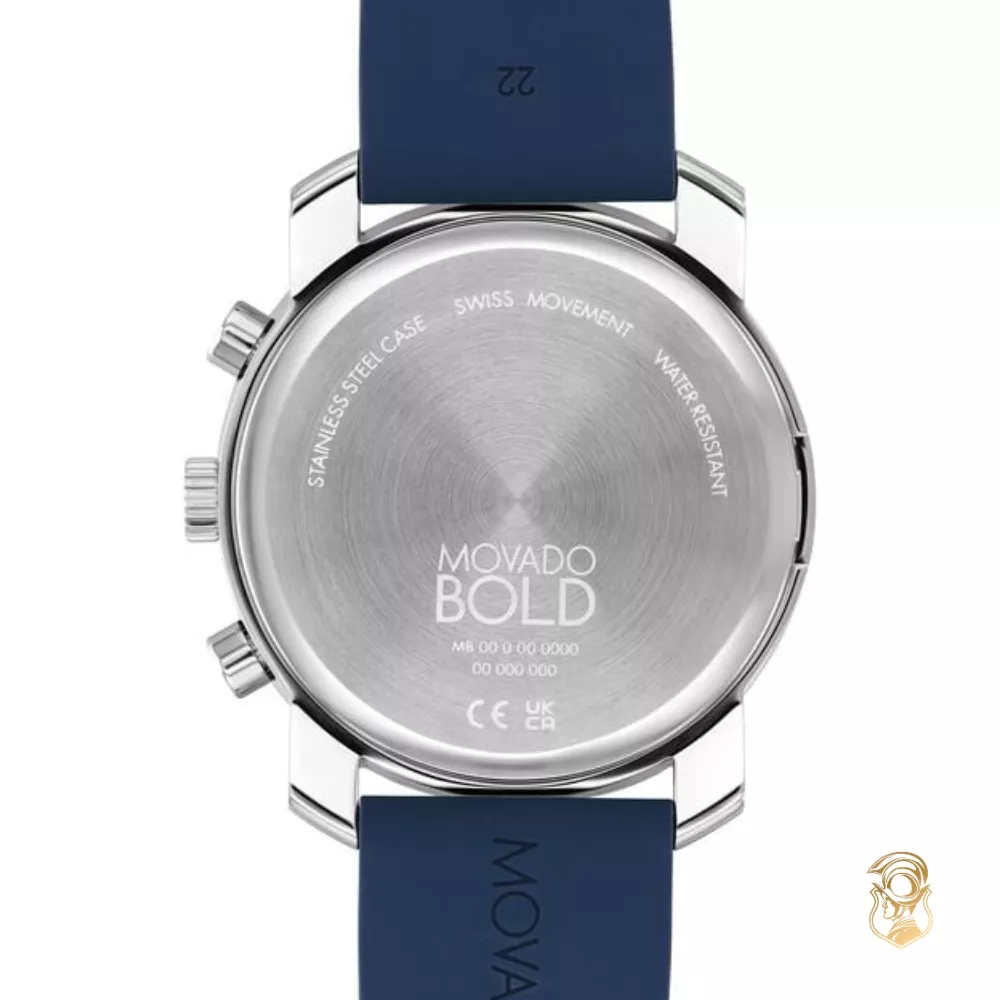 Movado Bold Trend Silver-Tone Chronograph Watch 44mm