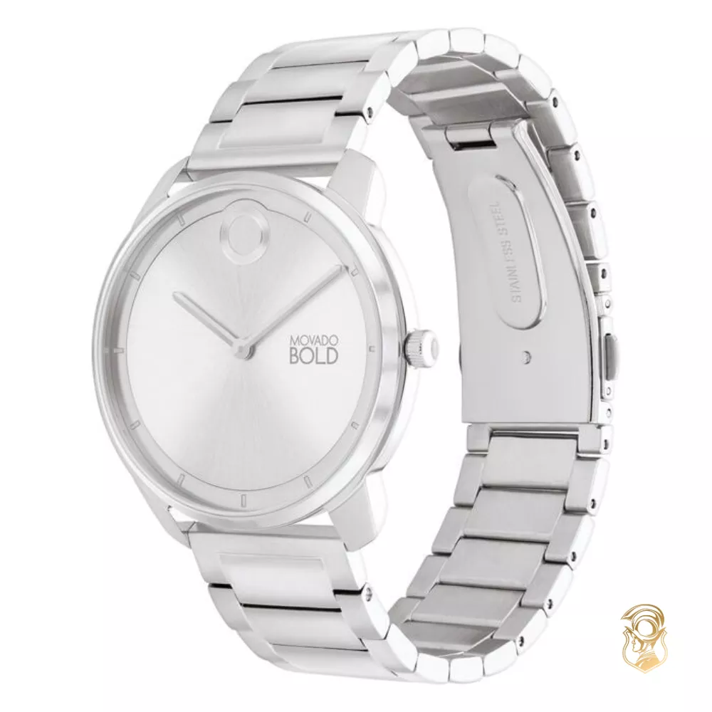 Movado Bold Trend Silver-Tone Men's Watch 40mm