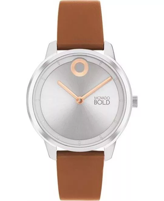 Movado Bold Trend Silver-Tone Watch 34mm