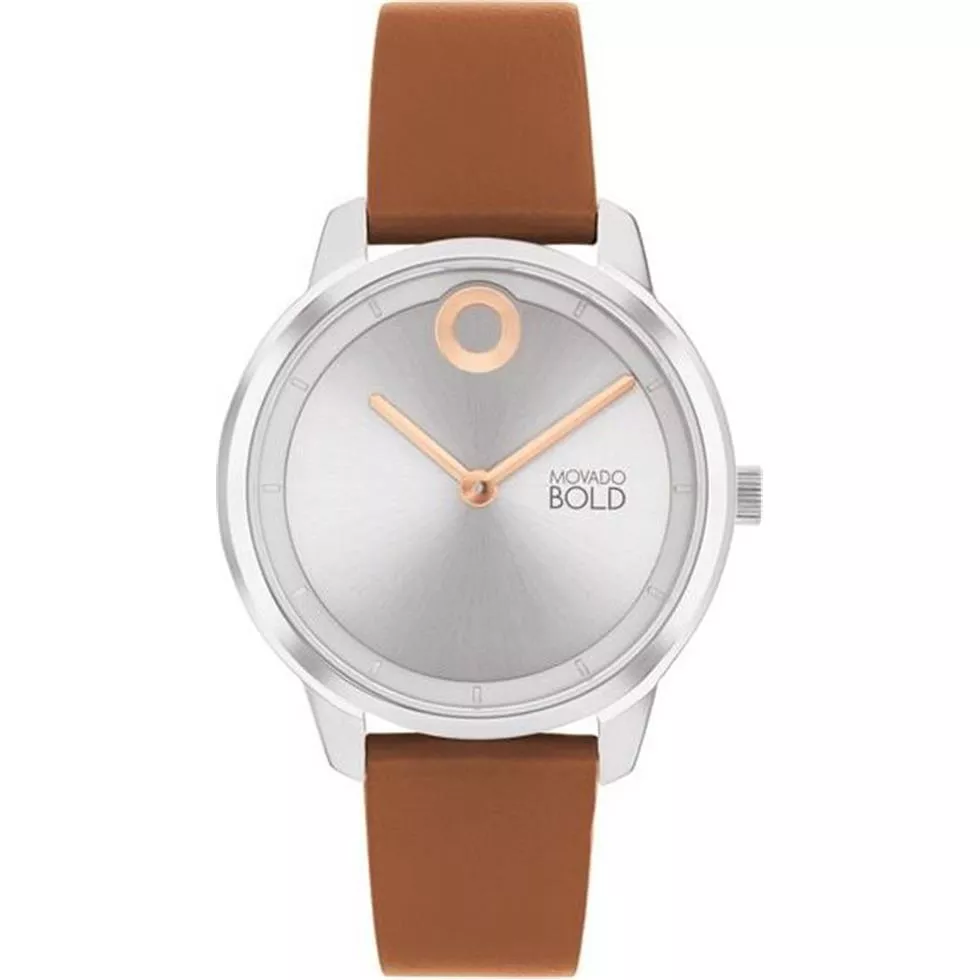 Movado Bold Trend Silver-Tone Watch 34mm