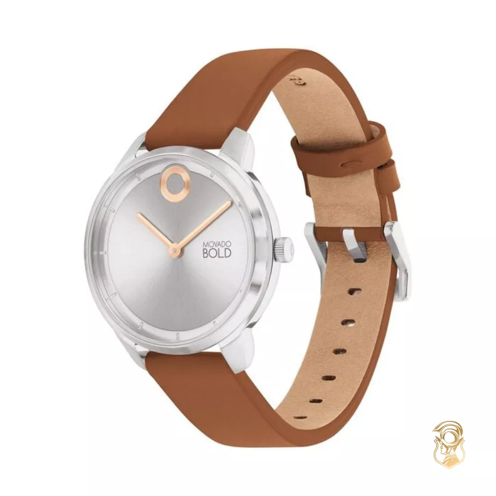 Movado Bold Trend Silver-Tone Watch 34mm