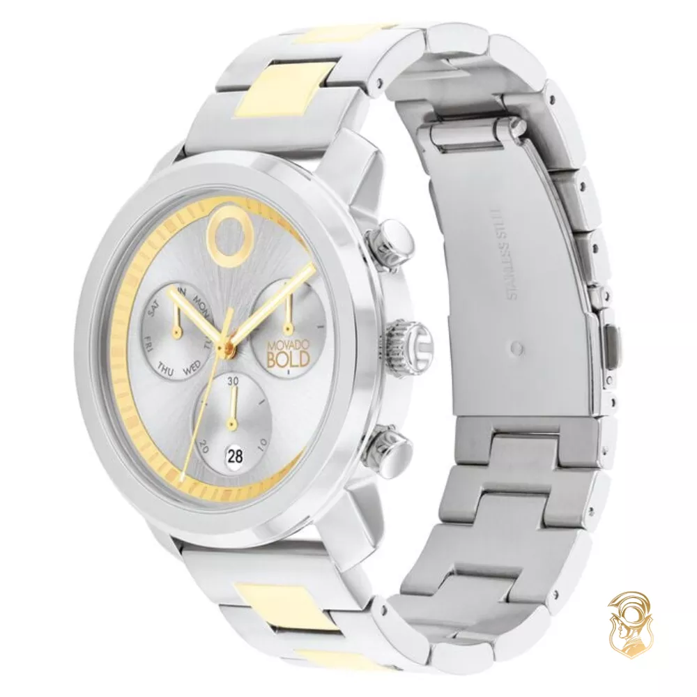 Movado Bold Two-Tone Chronograph Men's Watch 44mm