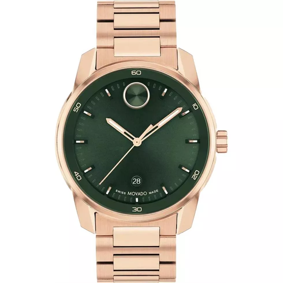 Movado Bold Verso Quartz Green Watch 42mm