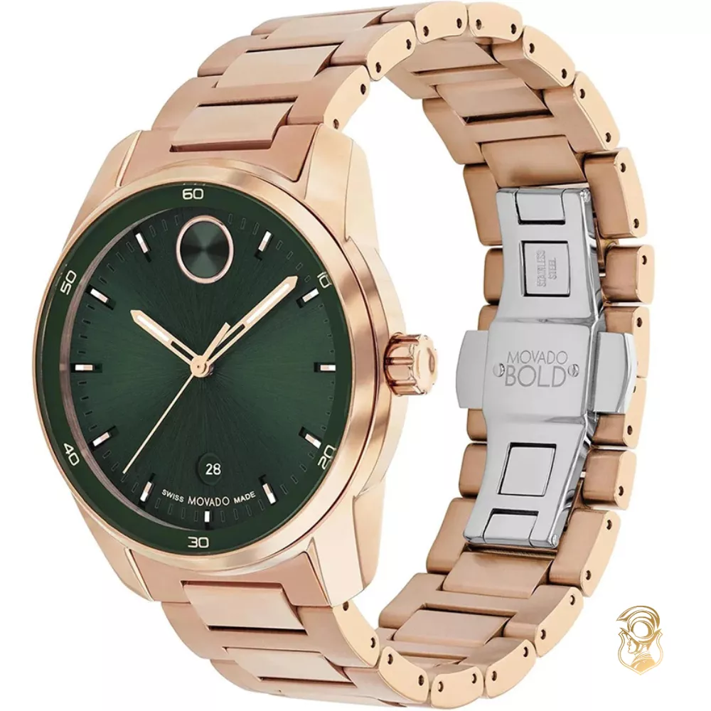 Movado Bold Verso Quartz Green Watch 42mm