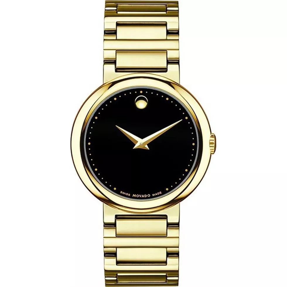 Movado Concerto Gold-Plated Ladies Watch 30mm