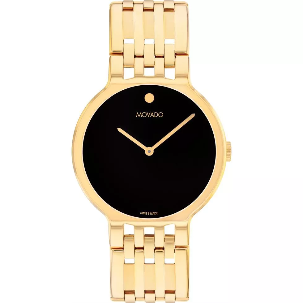 Movado Essence Gold-Tone Unisex Watch 38mm